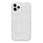 For iPhone 11 Pro Max 3D Ice Cubes Liquid Silicone Phone Case(Transparent) - 1