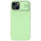 For iPhone 14 NILLKIN CamShield MagSafe Liquid Silicone Phone Case(Green) - 1