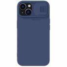 For iPhone 14 NILLKIN CamShield MagSafe Liquid Silicone Phone Case(Blue) - 1