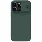 For iPhone 14 Pro NILLKIN CamShield MagSafe Liquid Silicone Phone Case (Dark Green) - 1