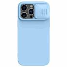 For iPhone 14 Pro NILLKIN CamShield MagSafe Liquid Silicone Phone Case (Sky Blue) - 1