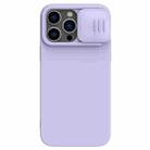 For iPhone 14 Pro Max NILLKIN CamShield MagSafe Liquid Silicone Phone Case(Purple) - 1
