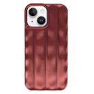 For iPhone 14 Plus  3D Stripe TPU Phone Case(Red) - 1