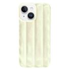 For iPhone 14 Plus  3D Stripe TPU Phone Case(Beige) - 1