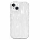 For iPhone 14 Plus  3D Stripe TPU Phone Case(Transparent) - 1