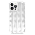 For iPhone 13 Pro 3D Stripe TPU Phone Case(Silver) - 1