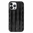 For iPhone 13 Pro 3D Stripe TPU Phone Case(Black) - 1