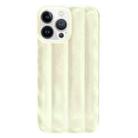 For iPhone 13 Pro 3D Stripe TPU Phone Case(Beige) - 1