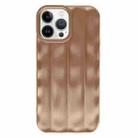 For iPhone 13 Pro Max  3D Stripe TPU Phone Case(Chocolate Color) - 1