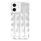 For iPhone 12 / 12 Pro 3D Stripe TPU Phone Case(Silver) - 1