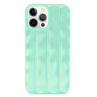 For iPhone 12 Pro Max 3D Stripe TPU Phone Case(Mint Green) - 1