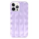 For iPhone 12 Pro Max 3D Stripe TPU Phone Case(Purple) - 1