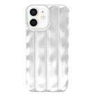 For iPhone 11 3D Stripe TPU Phone Case(Silver) - 1
