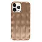 For iPhone 11 Pro Max 3D Stripe TPU Phone Case(Chocolate Color) - 1