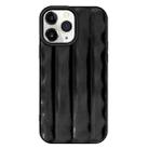 For iPhone 11 Pro Max 3D Stripe TPU Phone Case(Black) - 1