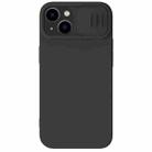 For iPhone 14 NILLKIN CamShield Liquid Silicone Phone Case(Black) - 1