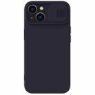 For iPhone 14 NILLKIN CamShield Liquid Silicone Phone Case (Deep Purple) - 1