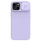 For iPhone 14 Plus  NILLKIN CamShield Liquid Silicone Phone Case(Purple) - 1