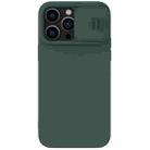 For iPhone 14 Pro Max NILLKIN CamShield Liquid Silicone Phone Case (Dark Green) - 1