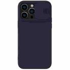 For iPhone 14 Pro Max NILLKIN CamShield Liquid Silicone Phone Case (Deep Purple) - 1