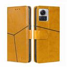 For Motorola Edge X30 Pro 5G/Edge 30 Ultra Geometric Stitching Leather Phone Case(Yellow) - 1