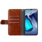 For Samsung Galaxy A23e/A22e Geometric Stitching Leather Phone Case(Dark Brown) - 3