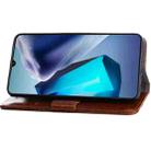 For Samsung Galaxy A23e/A22e Geometric Stitching Leather Phone Case(Dark Brown) - 4