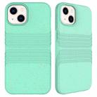 For iPhone 13 Wheat Straw Material Degradable TPU Phone Case(Light Green) - 1