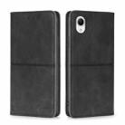 For Samsung Galaxy A23e/A22e Cow Texture Magnetic Horizontal Flip Leather Phone Case(Black) - 1