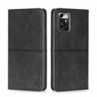 For ZTE Blade A72 5G Cow Texture Magnetic Horizontal Flip Leather Phone Case(Black) - 1