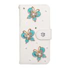 For Huawei P40 Horizontal Flip Solid Color Rhinestones Leather Case with Card Slot & Wallet & Holder(Three Butterflies) - 1