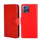 For Motorola Edge S30 Pro 5G/Edge 30 Fusion Crystal Texture Leather Phone Case(Red) - 1