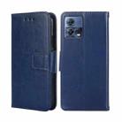 For Motorola Edge S30 Pro 5G/Edge 30 Fusion Crystal Texture Leather Phone Case(Royal Blue) - 1