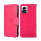 For Motorola Edge X30 Pro 5G/Edge 30 Ultra Crystal Texture Leather Phone Case(Rose Red) - 1