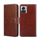 For Motorola Edge X30 Pro 5G/Edge 30 Ultra Crystal Texture Leather Phone Case(Brown) - 1