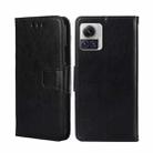 For Motorola Edge X30 Pro 5G/Edge 30 Ultra Crystal Texture Leather Phone Case(Black) - 1