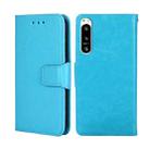 For Sony Xperia 5 IV Crystal Texture Leather Phone Case(Sky Blue) - 1