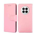 For Huawei Mate 50 Crystal Texture Leather Phone Case(Pink) - 1