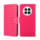 For Huawei Mate 50 Crystal Texture Leather Phone Case(Rose Red) - 1