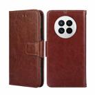 For Huawei Mate 50 Crystal Texture Leather Phone Case(Brown) - 1