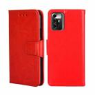 For ZTE Blade A72 5G Crystal Texture Leather Phone Case(Red) - 1