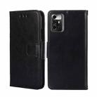 For ZTE Blade A72 5G Crystal Texture Leather Phone Case(Black) - 1
