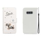 For Galaxy S10 Lite Horizontal Flip Solid Color Rhinestones Leather Case with Card Slot & Wallet & Holder(Trojan) - 1