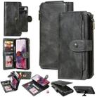For Galaxy S20 Multifunctional Retro Detachable Magnetic Horizontal Flip Leather Case with Card Slots & Holder & Wallet & Photo Frame(Dark Grey) - 1