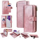 For Galaxy S20 Ultra Multifunctional Retro Detachable Magnetic Horizontal Flip Leather Case with Card Slots & Holder & Wallet & Photo Frame(Pink) - 1