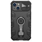 For iPhone 14 NILLKIN CamShield Armor Pro Magnetic Phone Case(Black) - 1