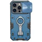 For iPhone 14 Pro NILLKIN CamShield Armor Pro Magnetic Phone Case(Blue) - 1