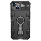For iPhone 14 Plus  NILLKIN CamShield Armor Pro Magnetic Phone Case(Black) - 1