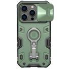 For iPhone 14 Pro NILLKIN Shockproof CamShield Armor Protective Case(Green) - 1