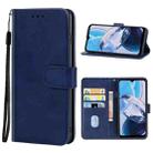 For Motorola Moto E22 / Moto E22i Leather Phone Case(Blue) - 1